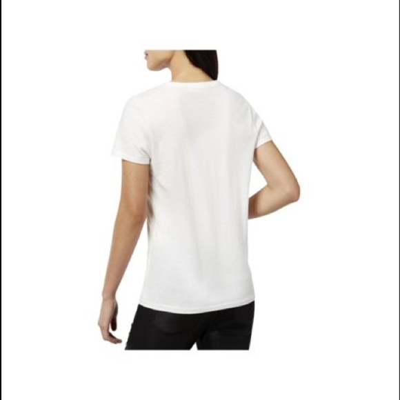 Bow & Drape Womens Blood Sweat Sequins Slogan Tee - Picture 3 of 15